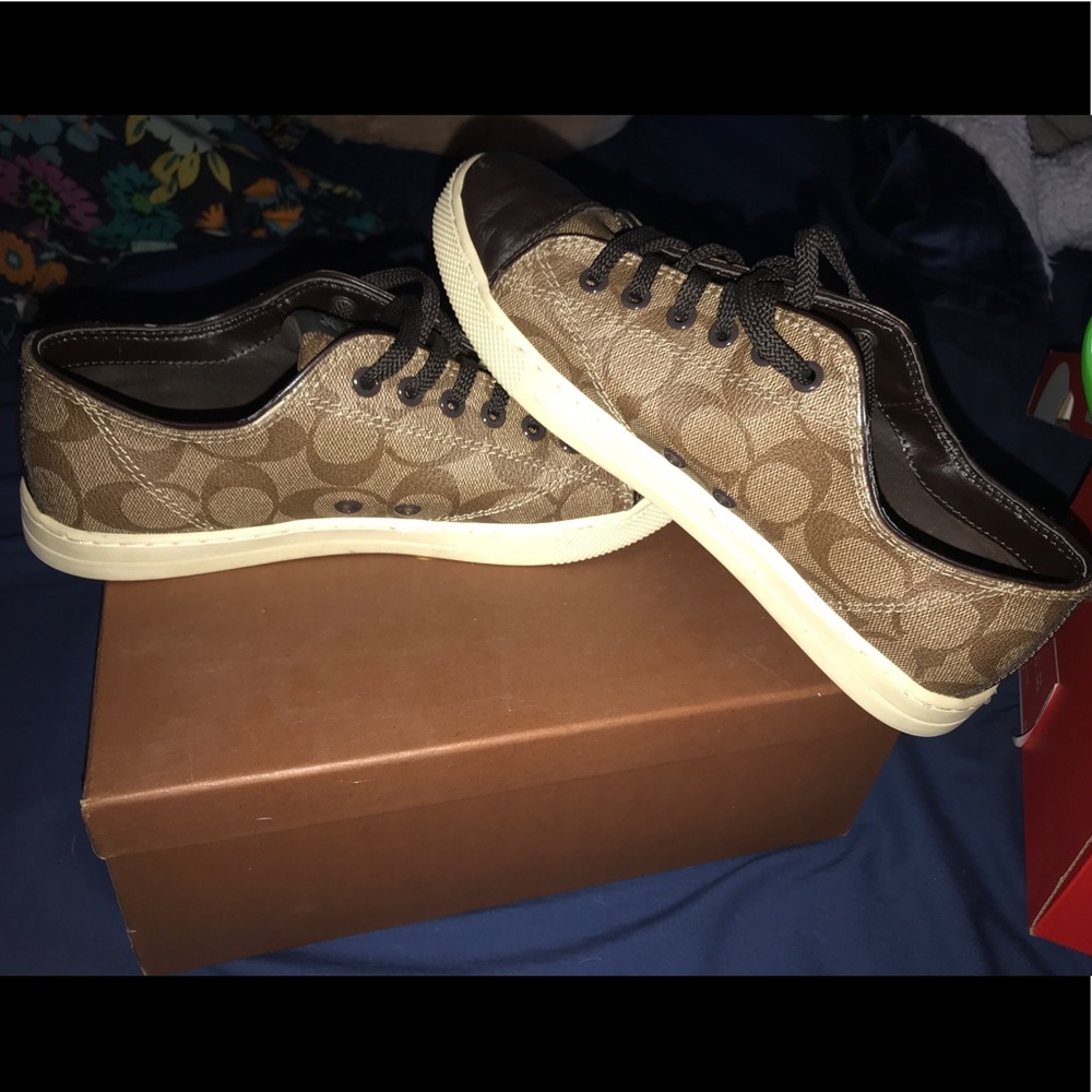 Coach Parkway Khaki Chestnut sneakers
